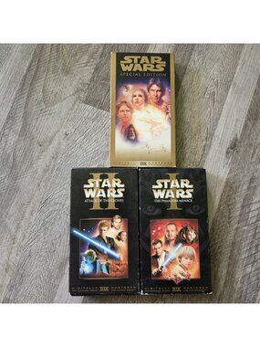 Star Wars VHS Lot Special Edition Episode I II THX Digitally Mastered Sci-Fi